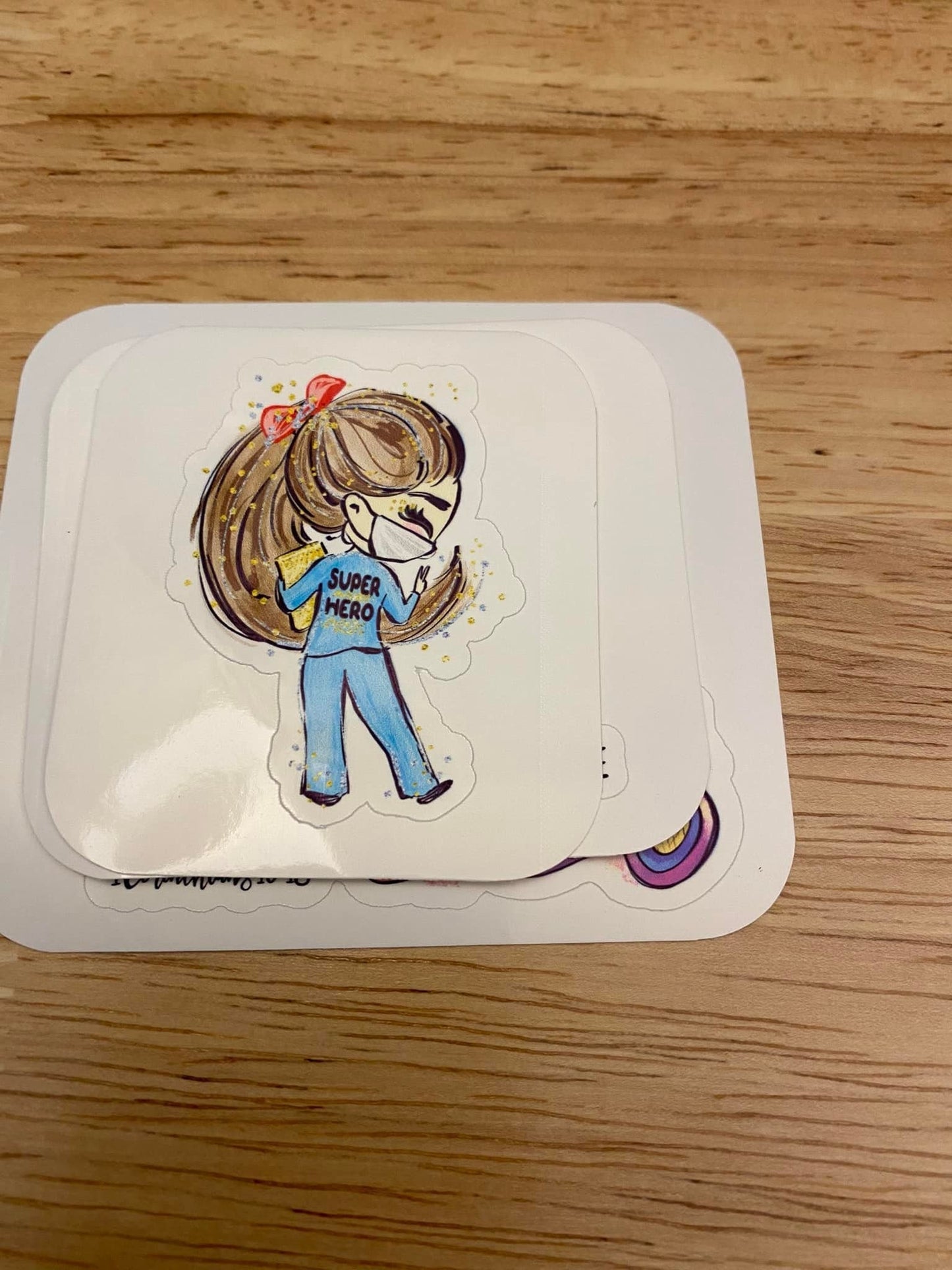 Medical Super Hero Sticker