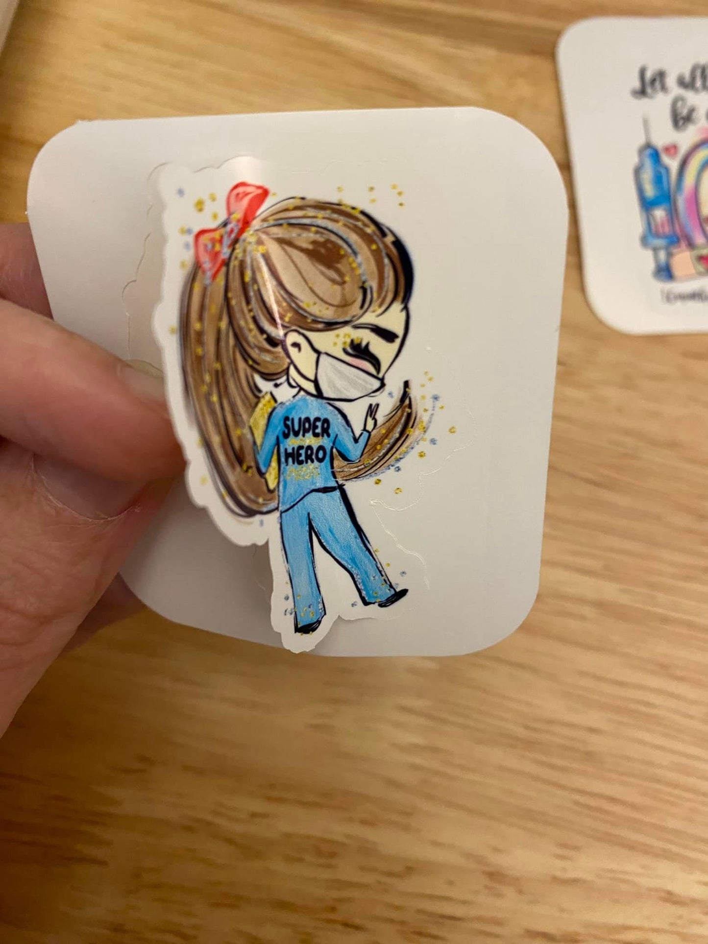 Medical Super Hero Sticker