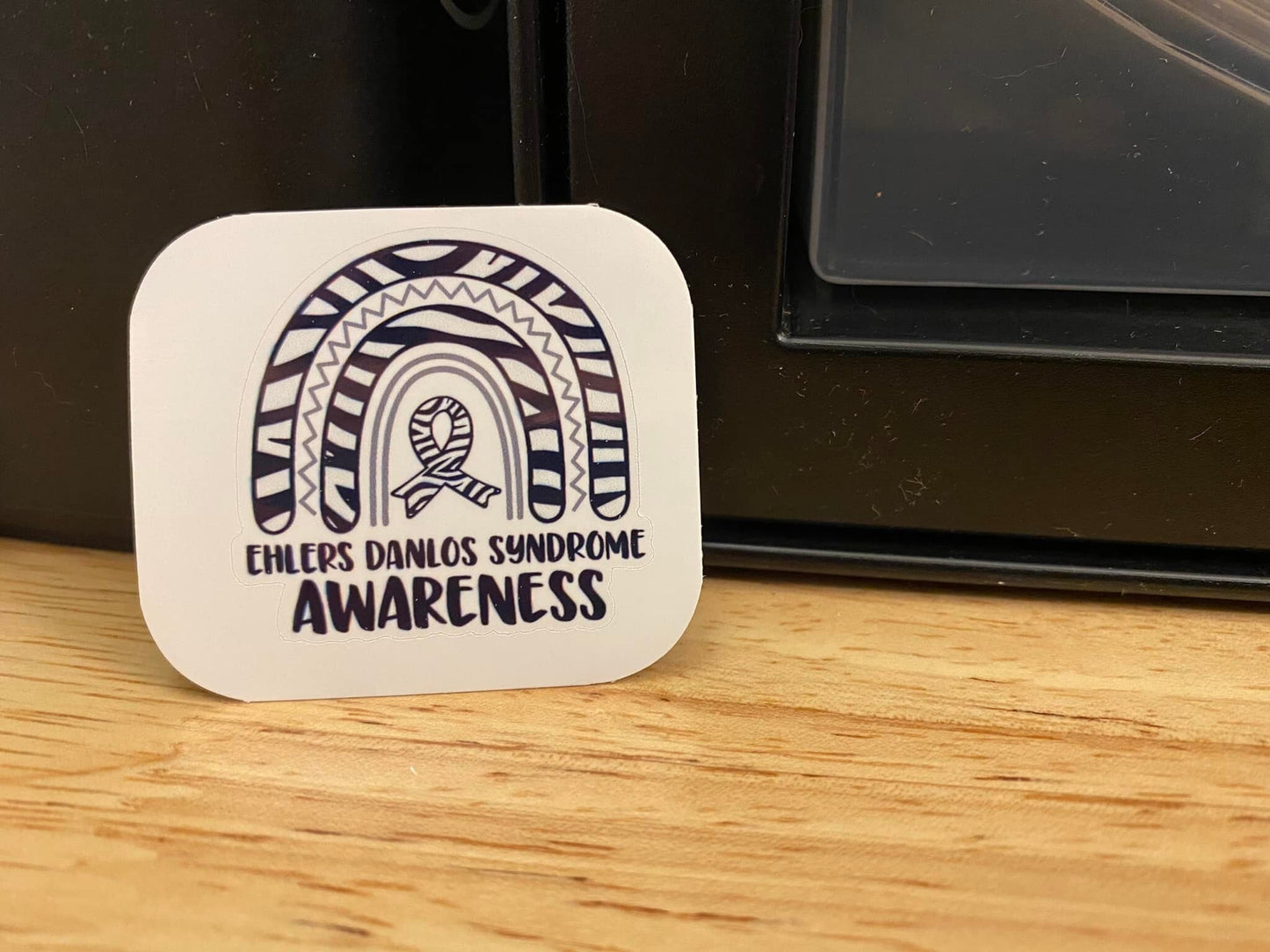EDS Awareness STICKER, Ehlers  Danlos Syndrome Sticker, Laptop sticker, Mobility Syndrome sticker, EDS Sticker, Zebra Sticker