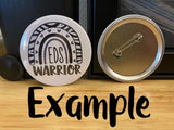 Dance like nobody's watching Pin Button,  Back Pack Decoration, dragon design, 2.25" Button Pins & 1.25" Button  options, Dance Button