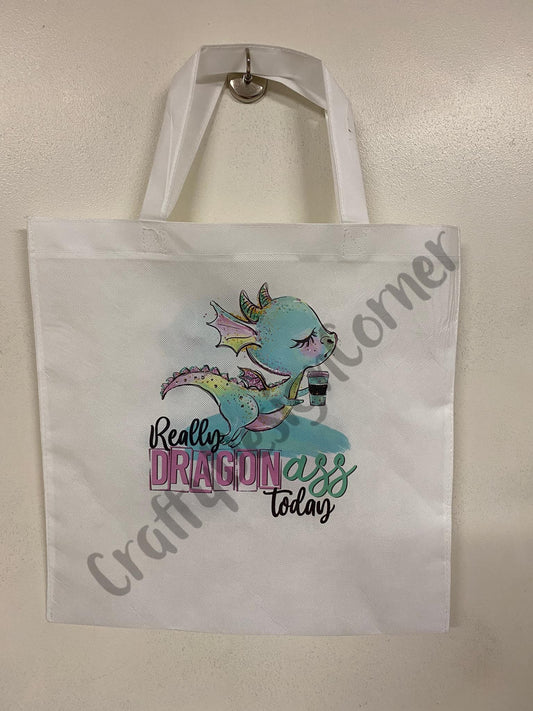 Double Sided Eco Friendly Really Dragon A Tote Sack