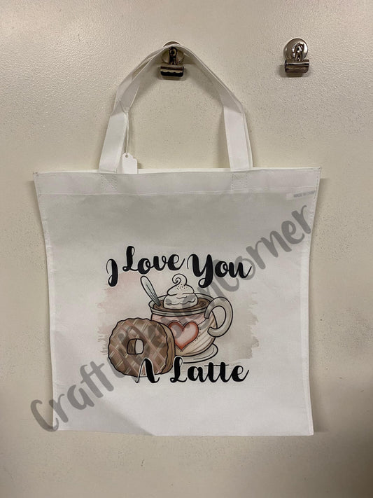 RTS I love you a Latte Tote Bag