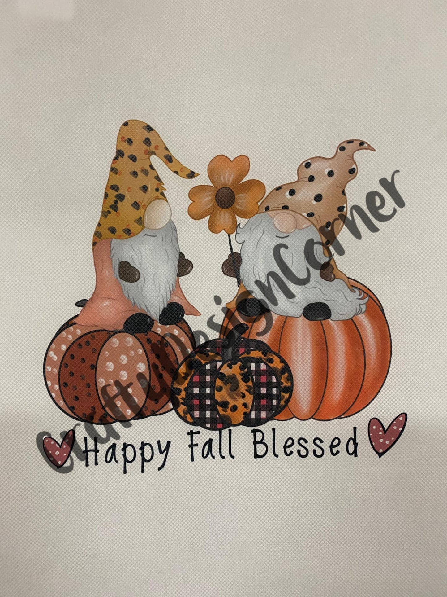 Gnomes on Pumpkins Happy Fall Blessed Eco Friendly Really Tote Sack