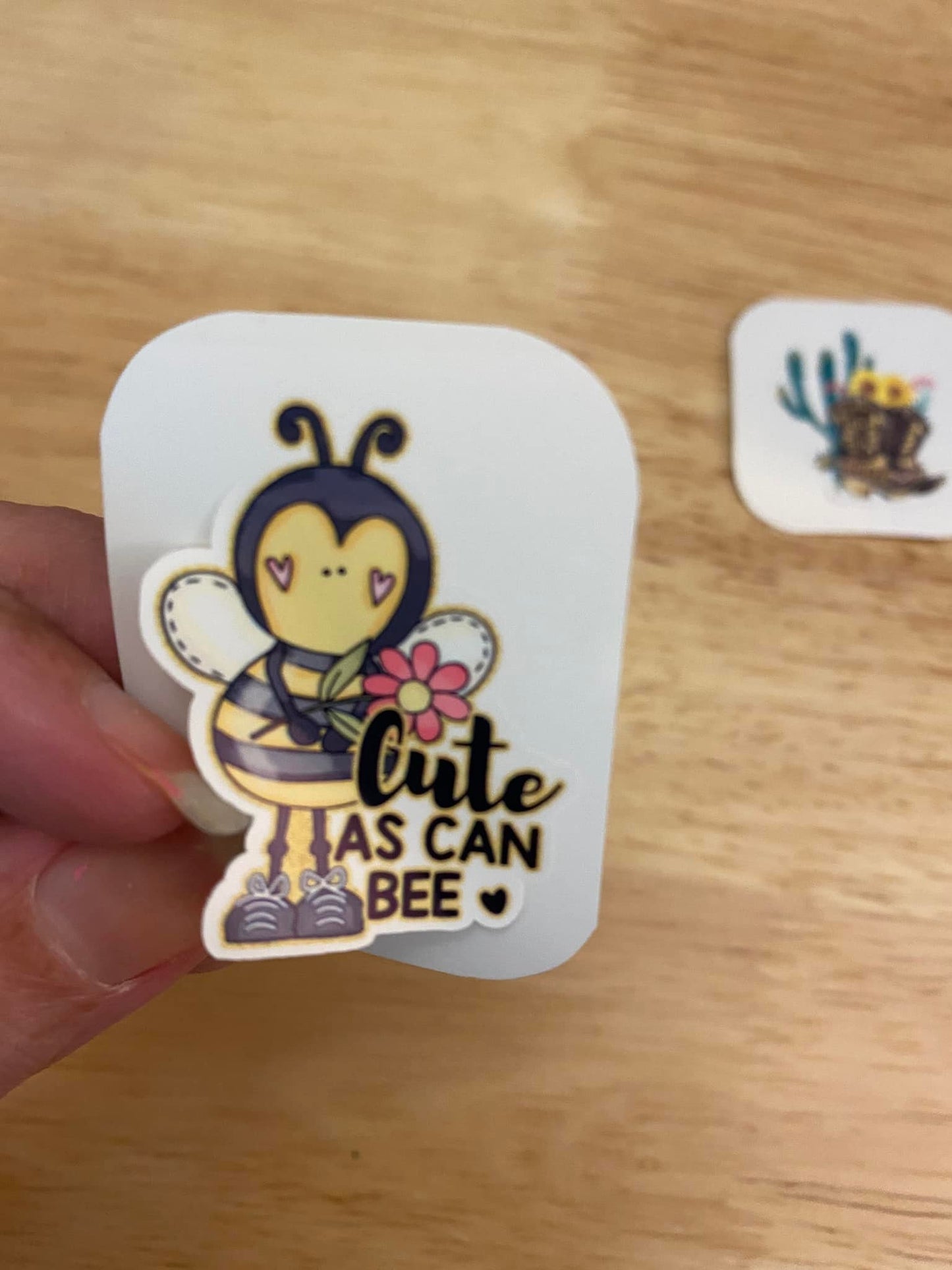 Cute as Can Bee STICKER, Bee Sticker, cute Bee sticker, bee design