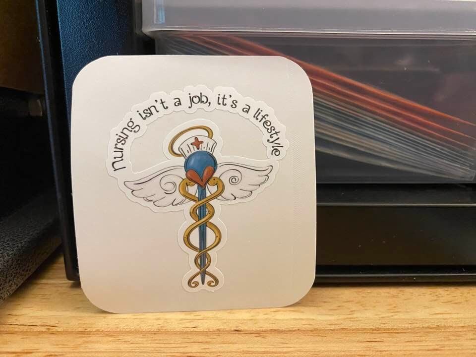 Nursing isn't a job, its a Lifestyle Sticker