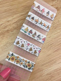 Gnome Mixed 5 Samples of 24" washi tape pvc board