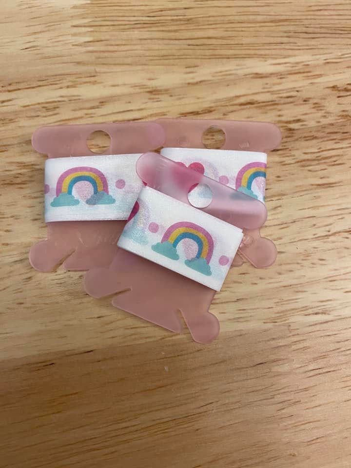 Sample Card of Rainbow Hearts Washi Tape
