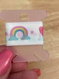 Sample Card of Rainbow Hearts Washi Tape
