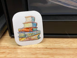 Medium Stack of Books Sticker, Books Sticker, Reader Sticker, Stack of Books sticker