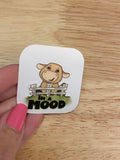 In a Mood Sticker, Cow Sticker, in the mood sticker, cow in pasture sticker, cute cow sticker
