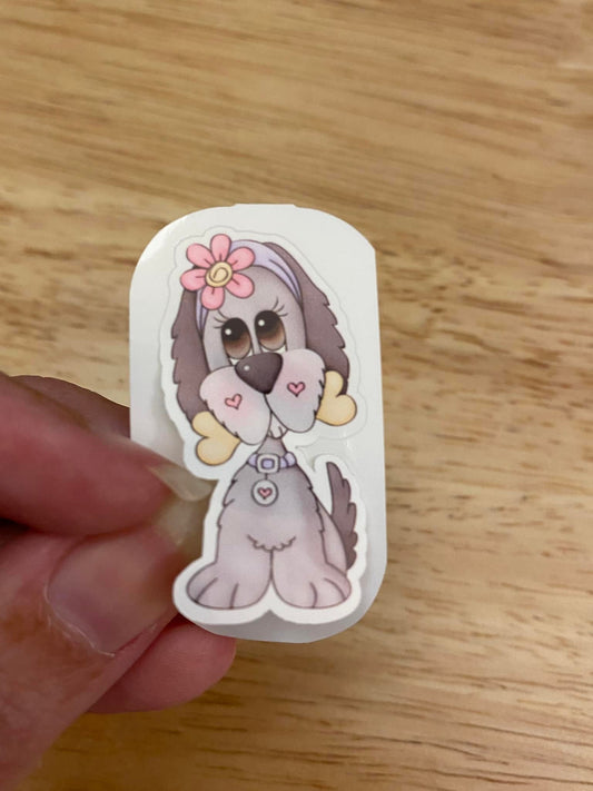 Dog with Bone STICKER