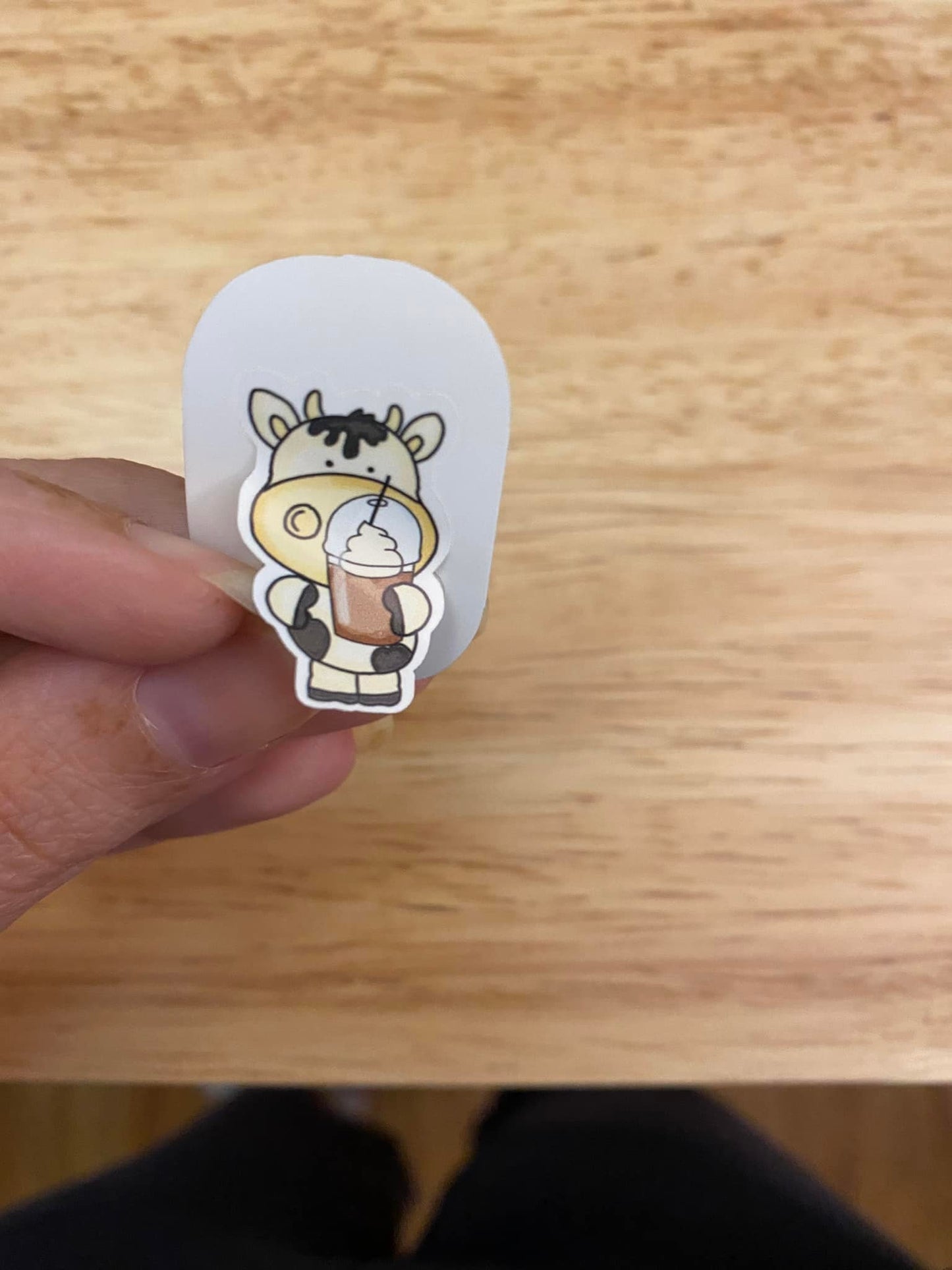 Cute Cow with Coffee Sticker Pack