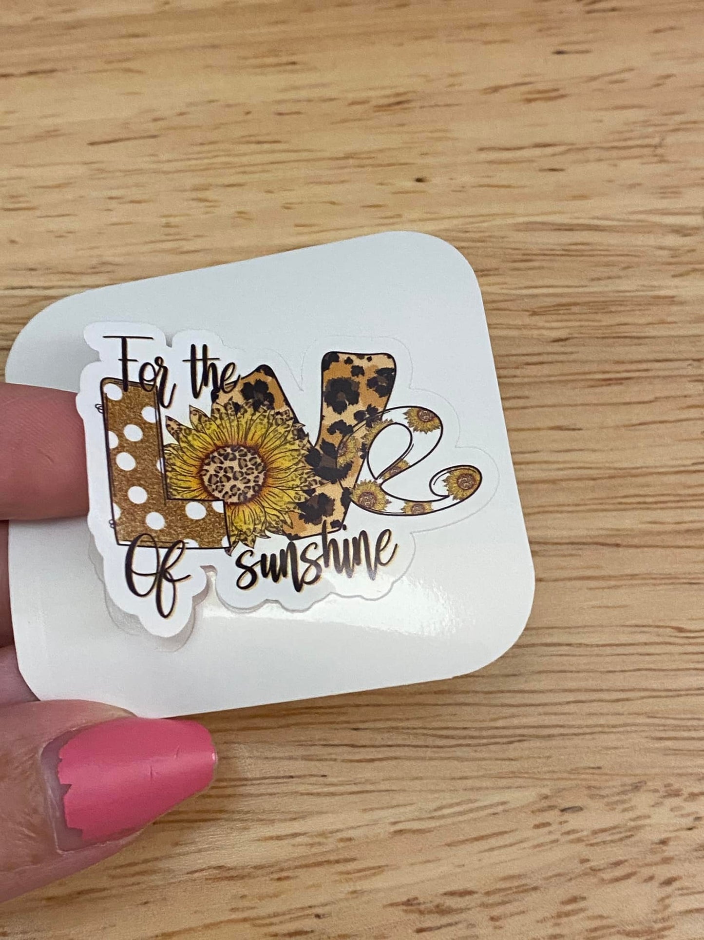 For the Love of Sunshine Sticker