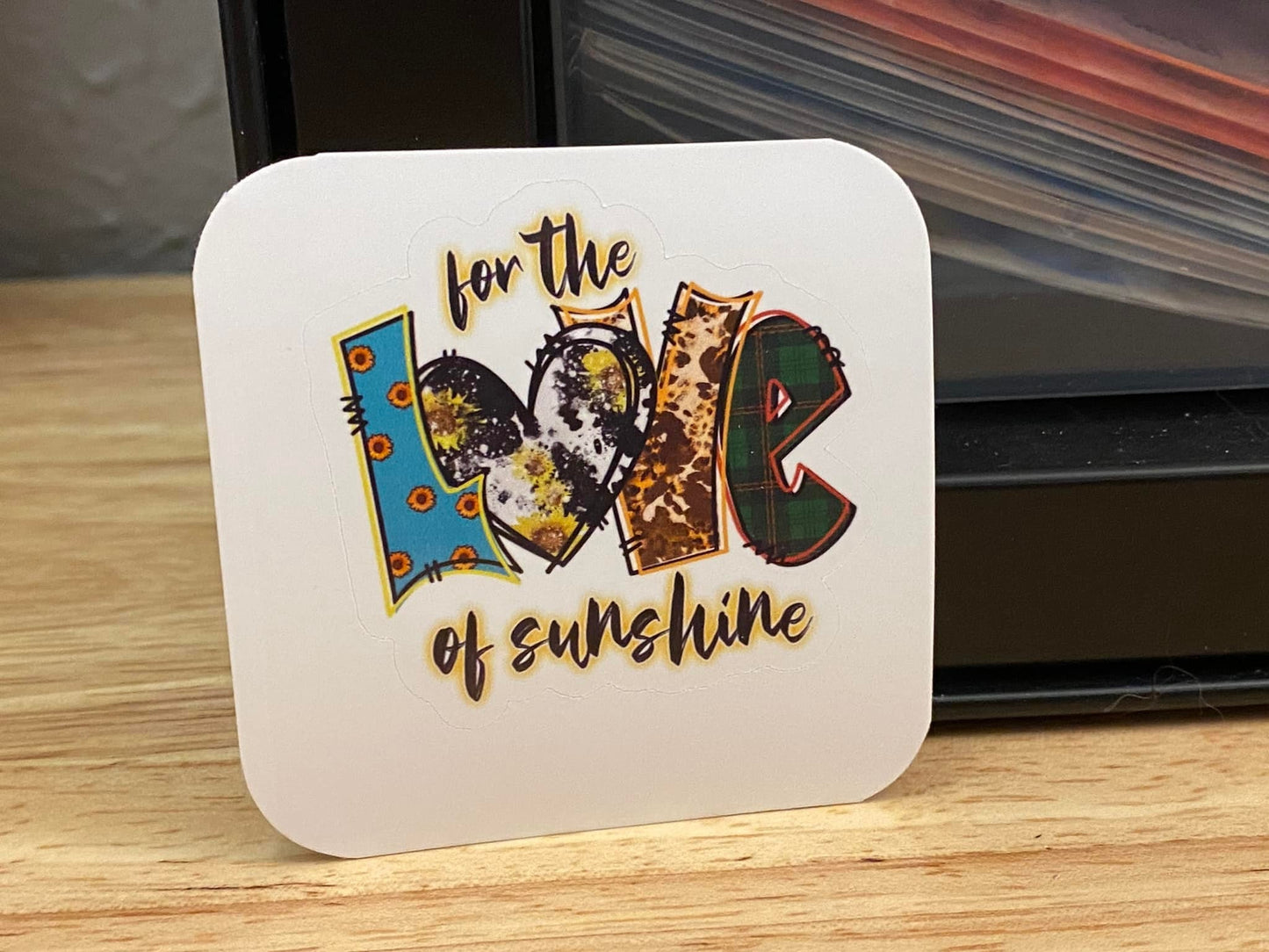 Blue For the Love of Sunshine Sticker