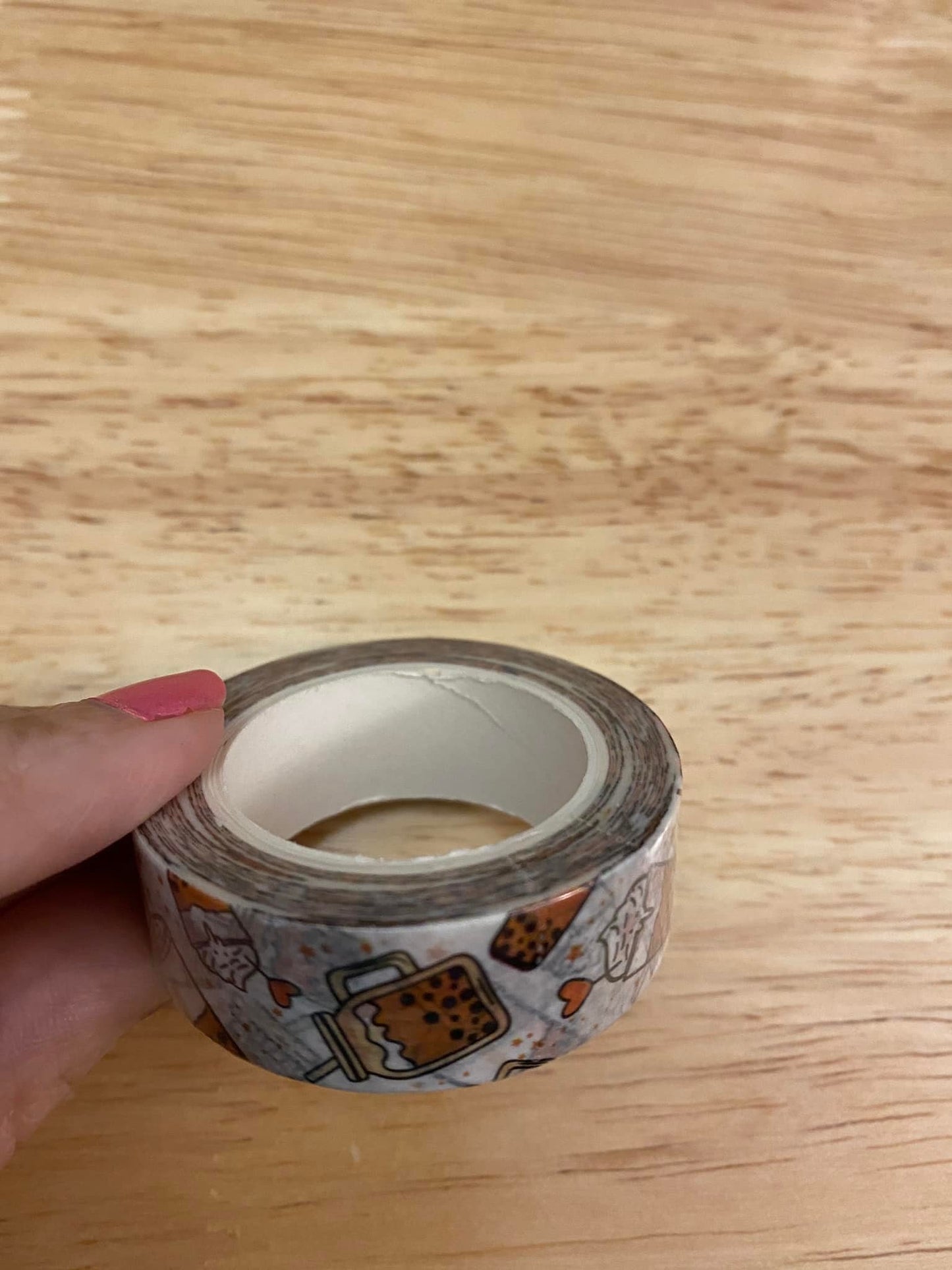 Big Roll of Iced Whipping Boba Tea Washi Tape
