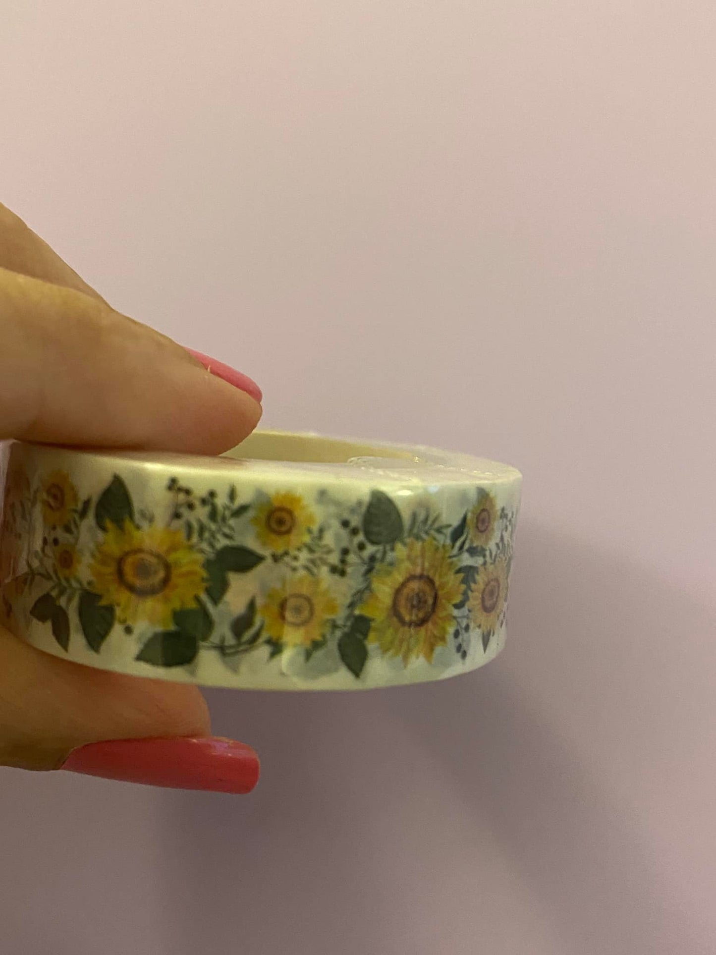 Big Roll of Sunflowers with Leaves Washi Tape