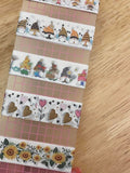 Gnome Mixed 5 Samples of 24" washi tape pvc board