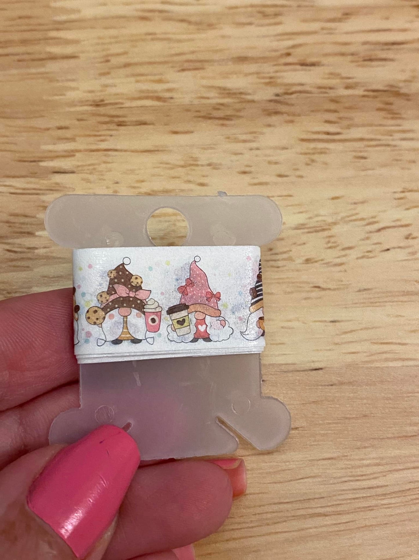 Sample Card of Coffee Gnomes with Sweet Cookie Washi Tapes