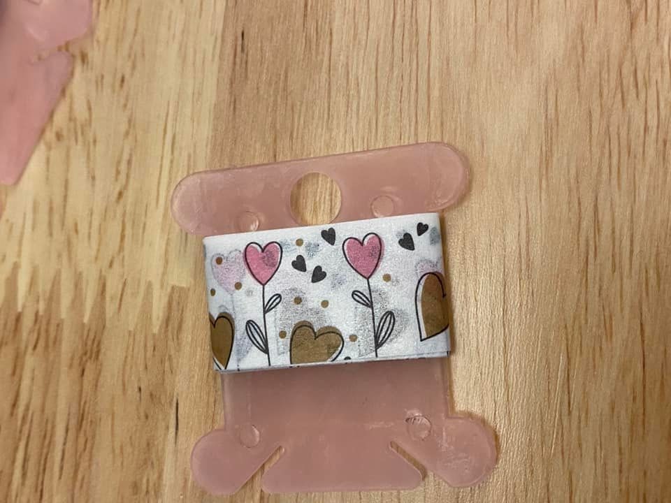 Sample Card of Flower Hearts Washi Tape,