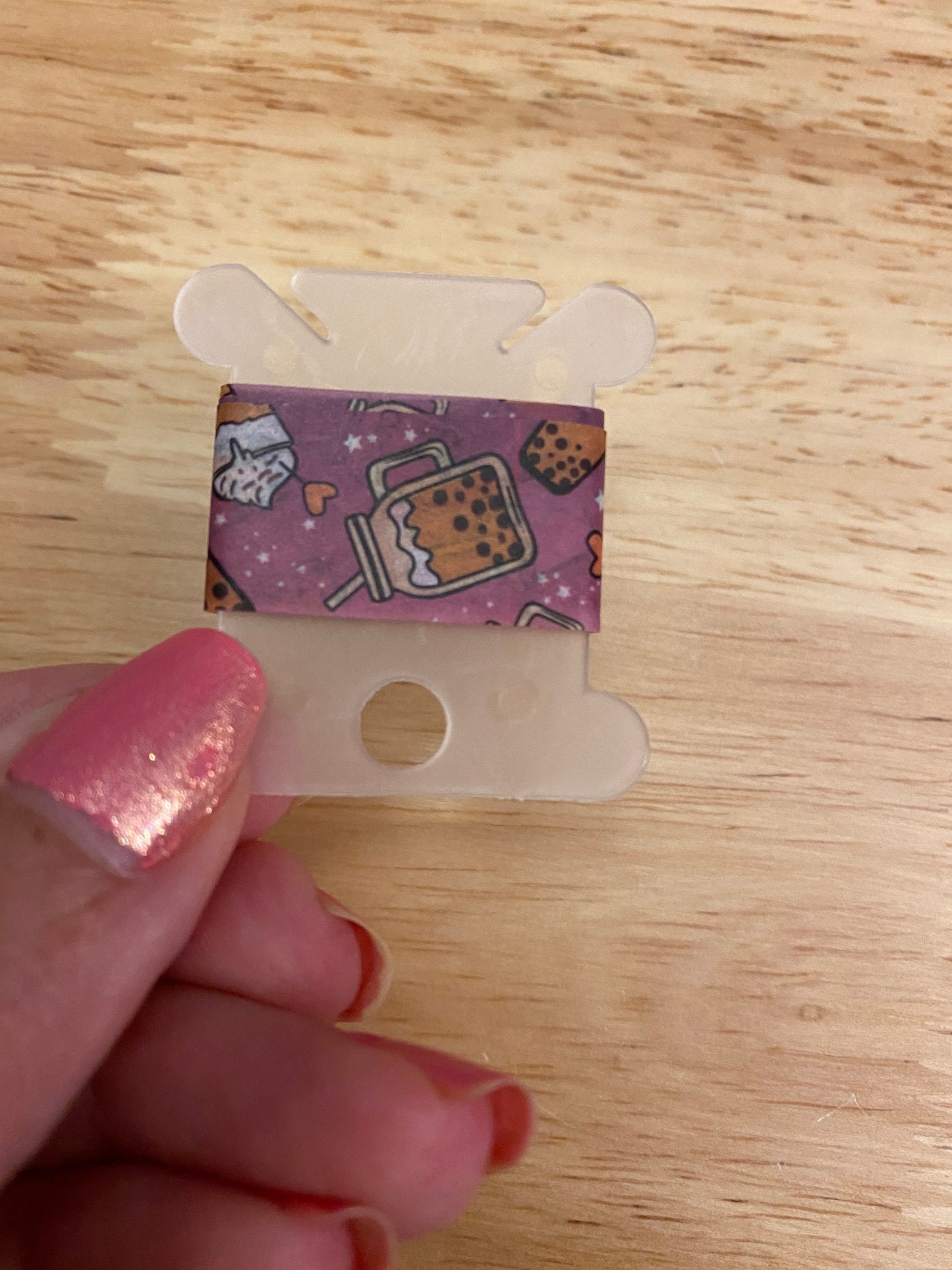 Single Sample Bottle of Bubble Tea Purple Washi Tape