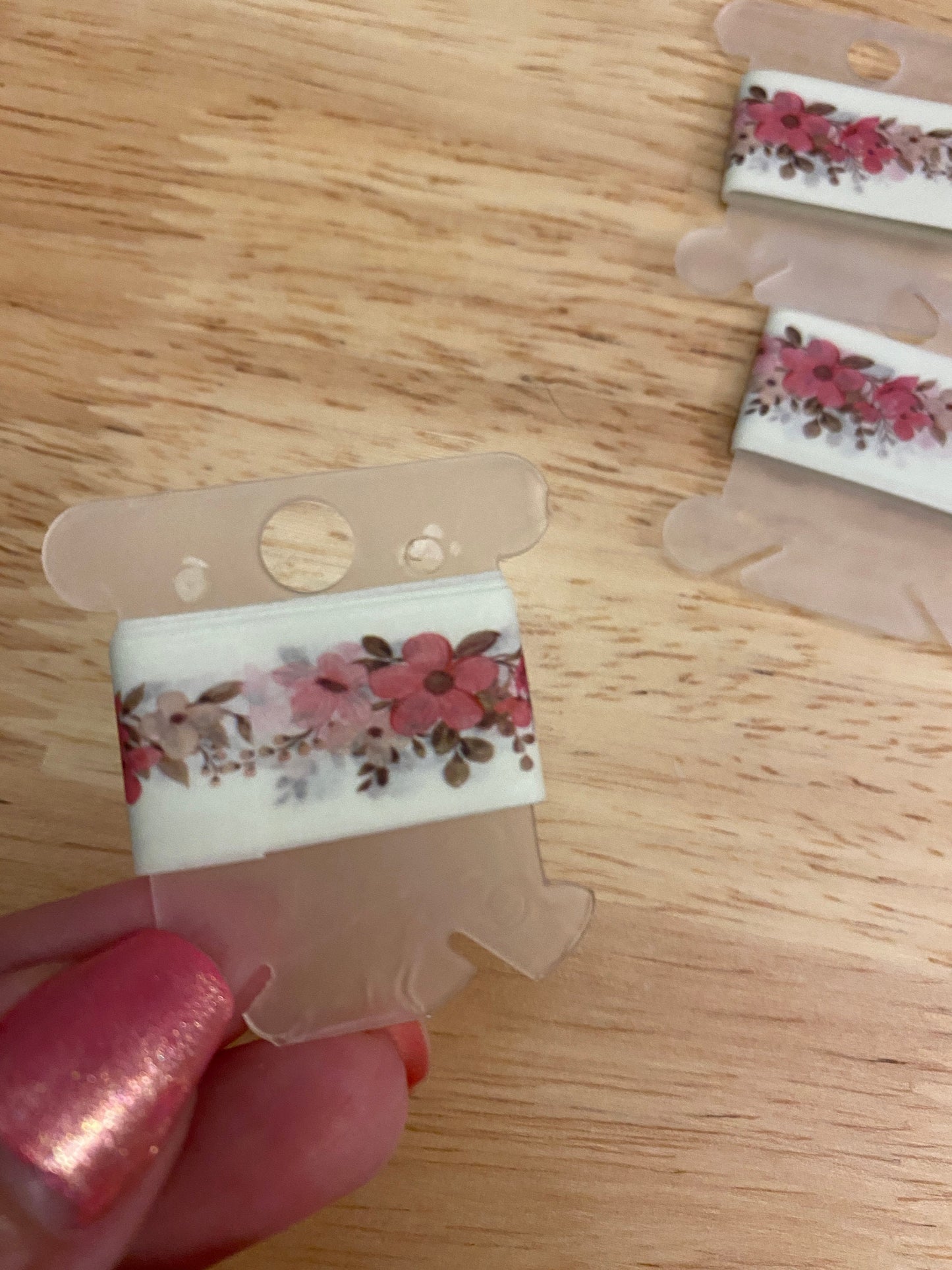 24" Washi Tape Card of  Floral Arrangement Flowers Washi Tape