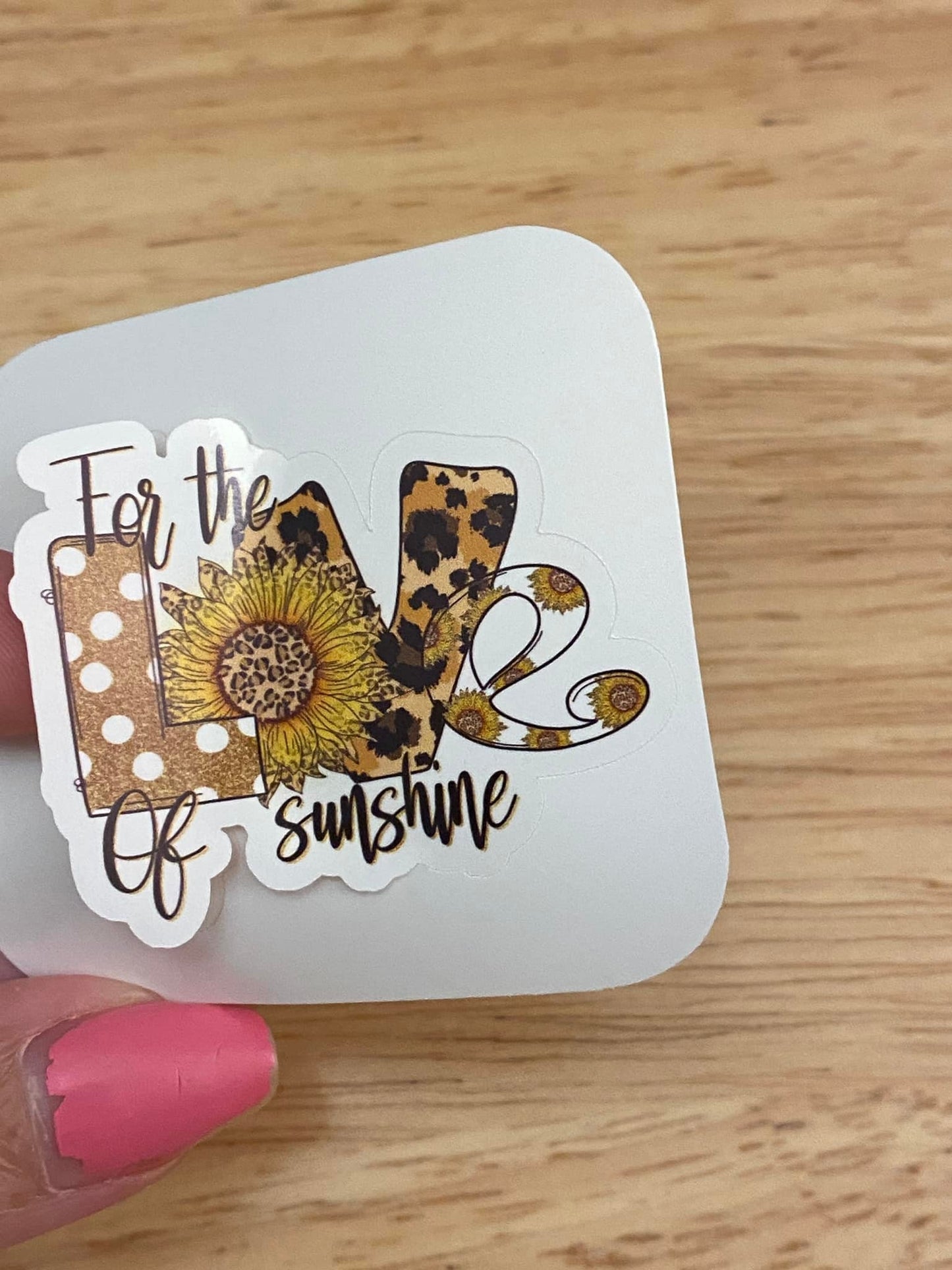 For the Love of Sunshine Sticker