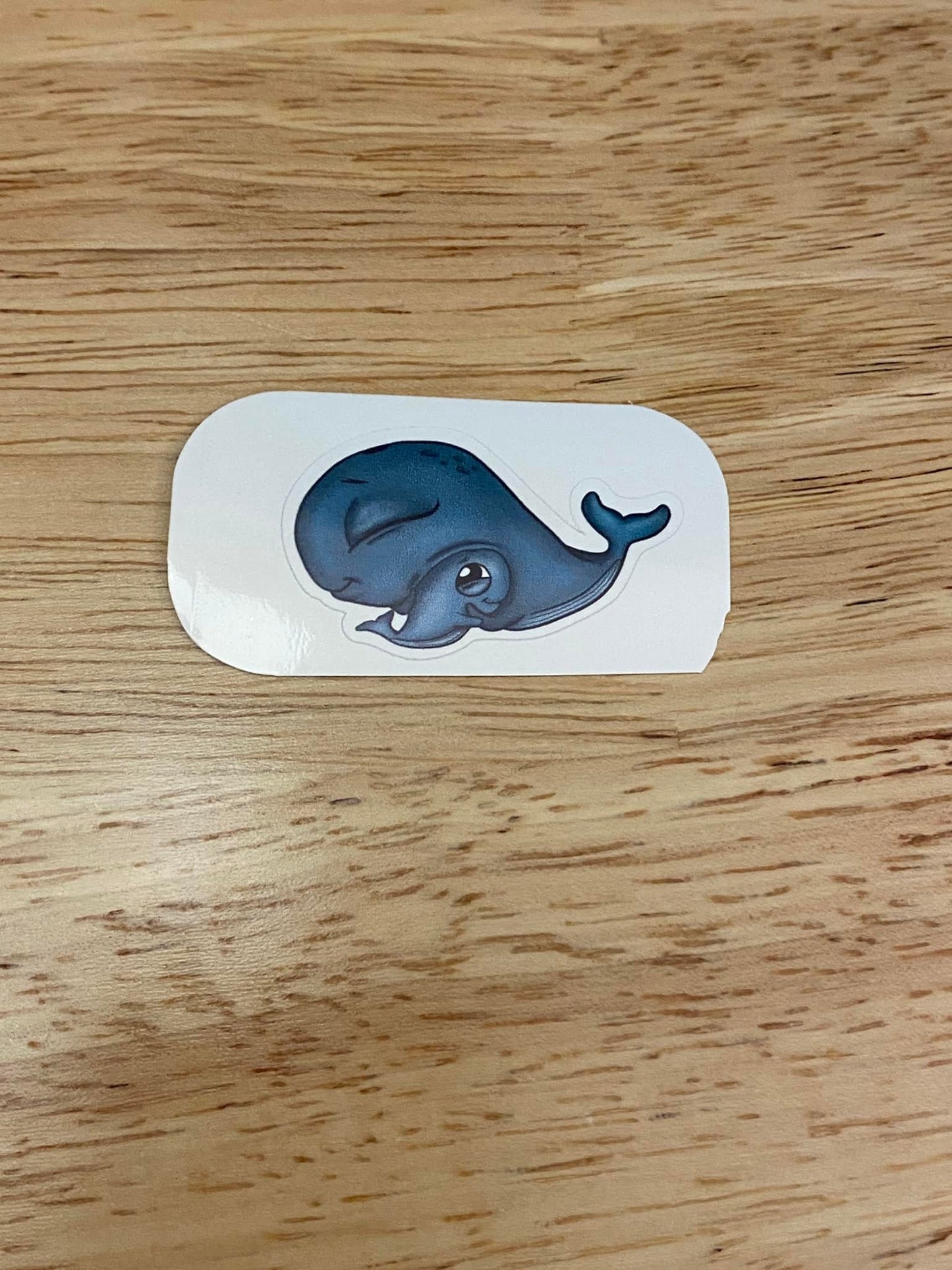 Cute Blue Whale Mom with baby Sticker