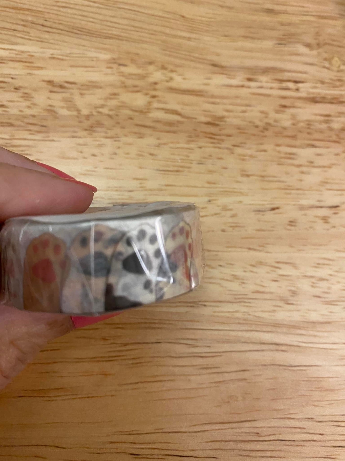 Medium Roll of Cat Paws Washi Tape