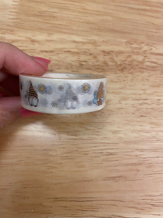 Big Roll of Bee Gnomes with Daisy Washi Tape