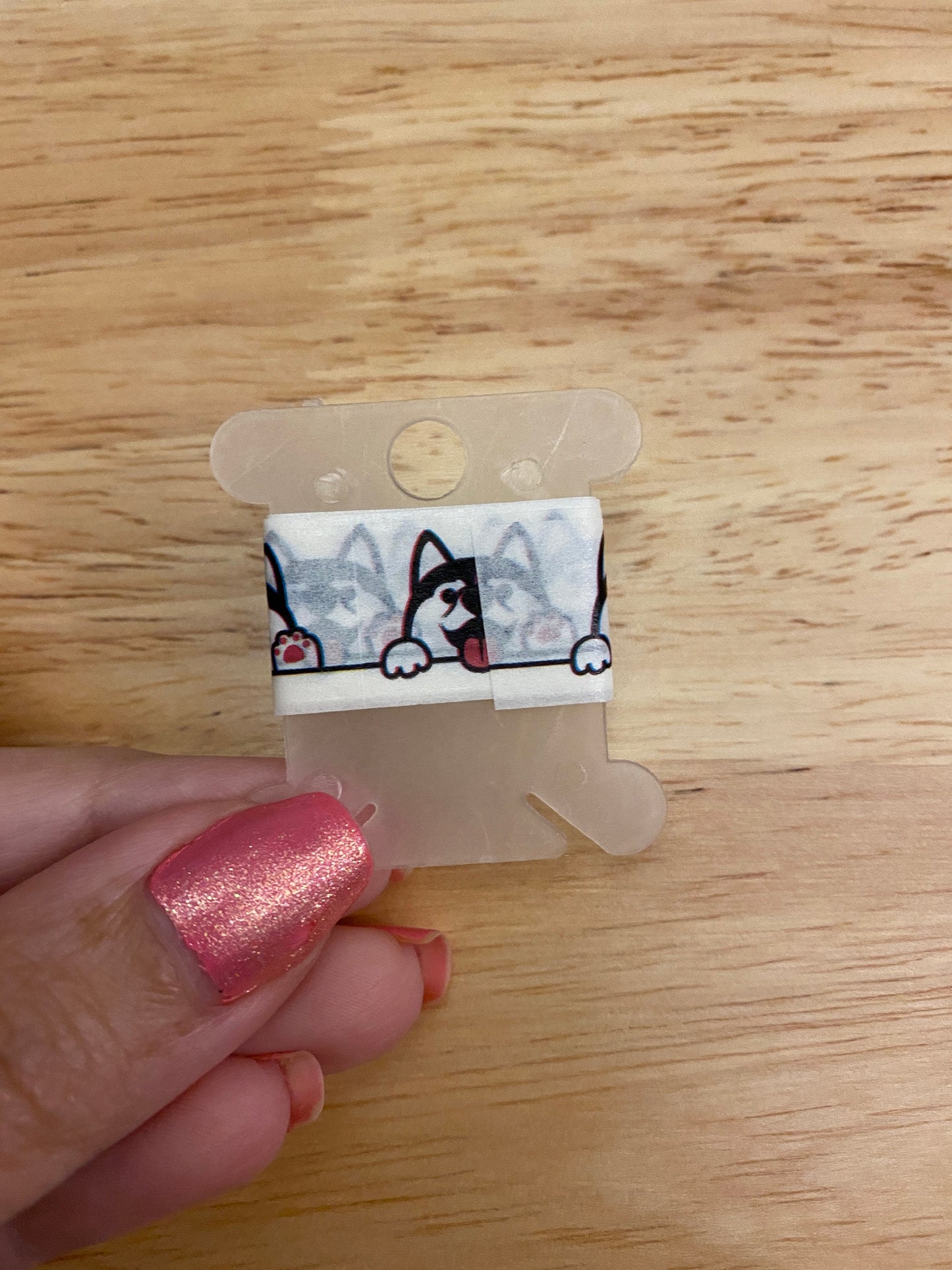 Sample Card of Huskie Dog Washi Tape