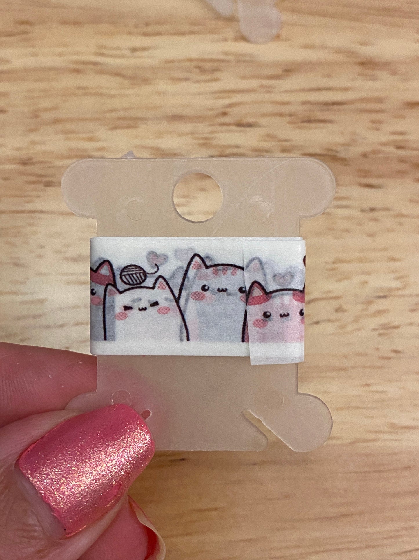 Sample Card of Multi Cats Standing Washi Tape