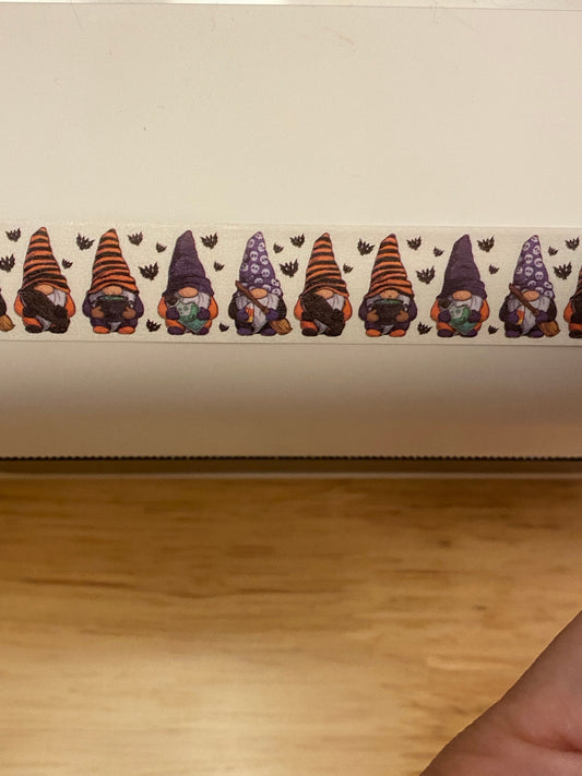 Big Roll of Bat Halloween Gnomes Washi Tape