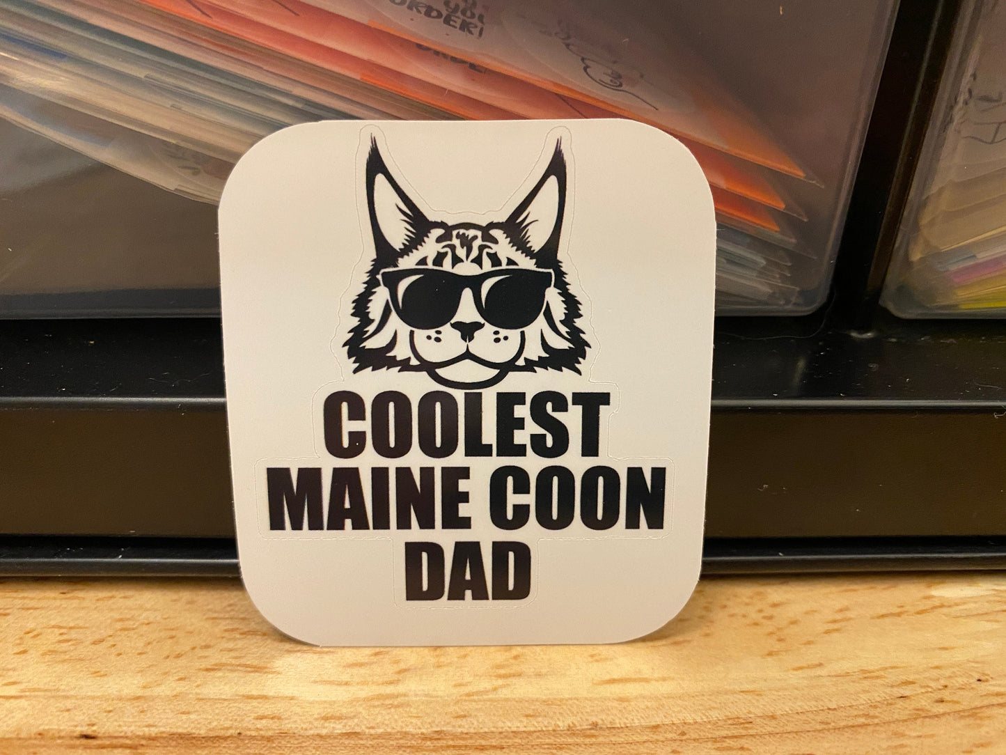 Coolest Maine Coon Dad Sticker