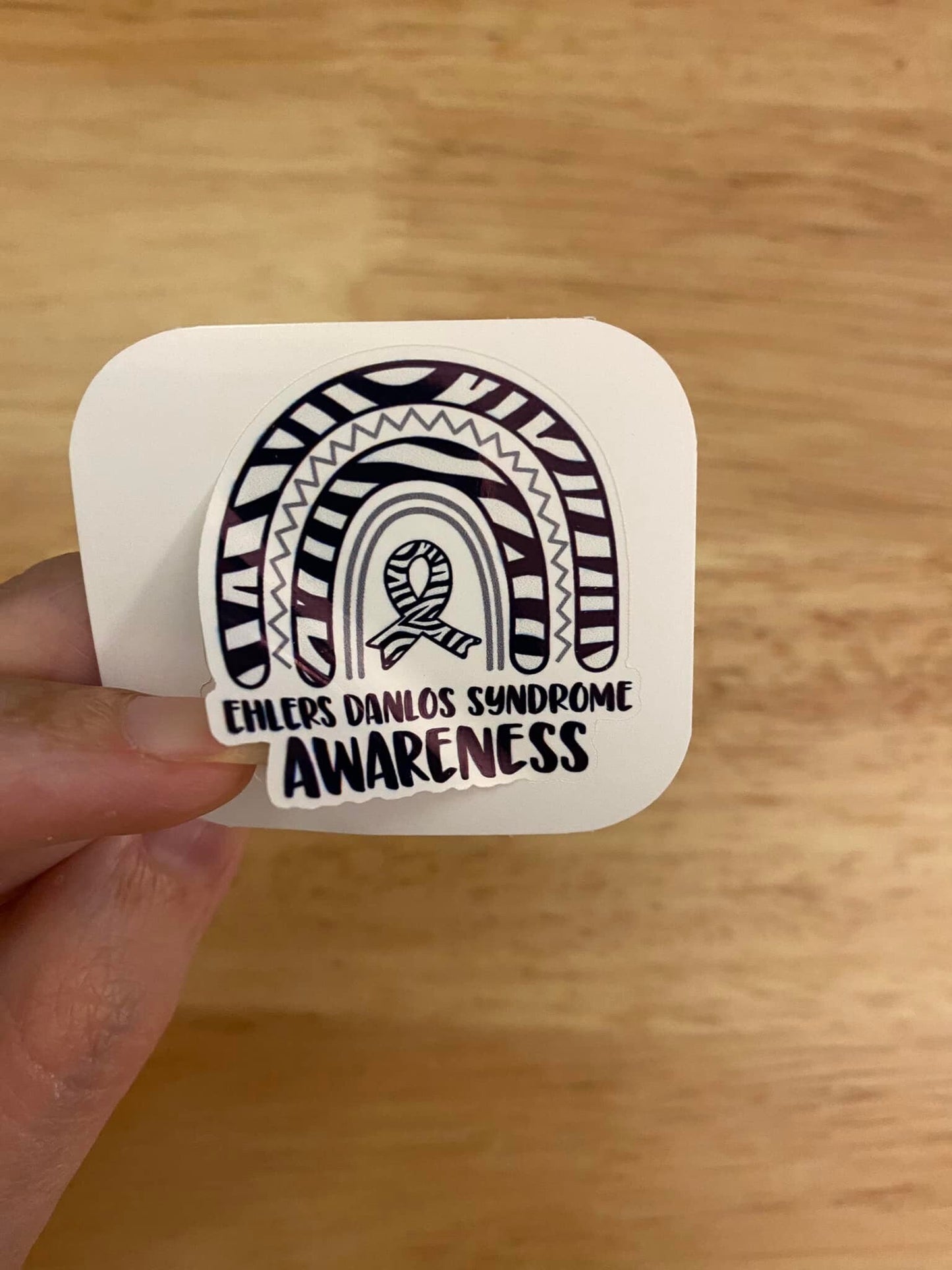 EDS Awareness STICKER, Ehlers  Danlos Syndrome Sticker, Laptop sticker, Mobility Syndrome sticker, EDS Sticker, Zebra Sticker