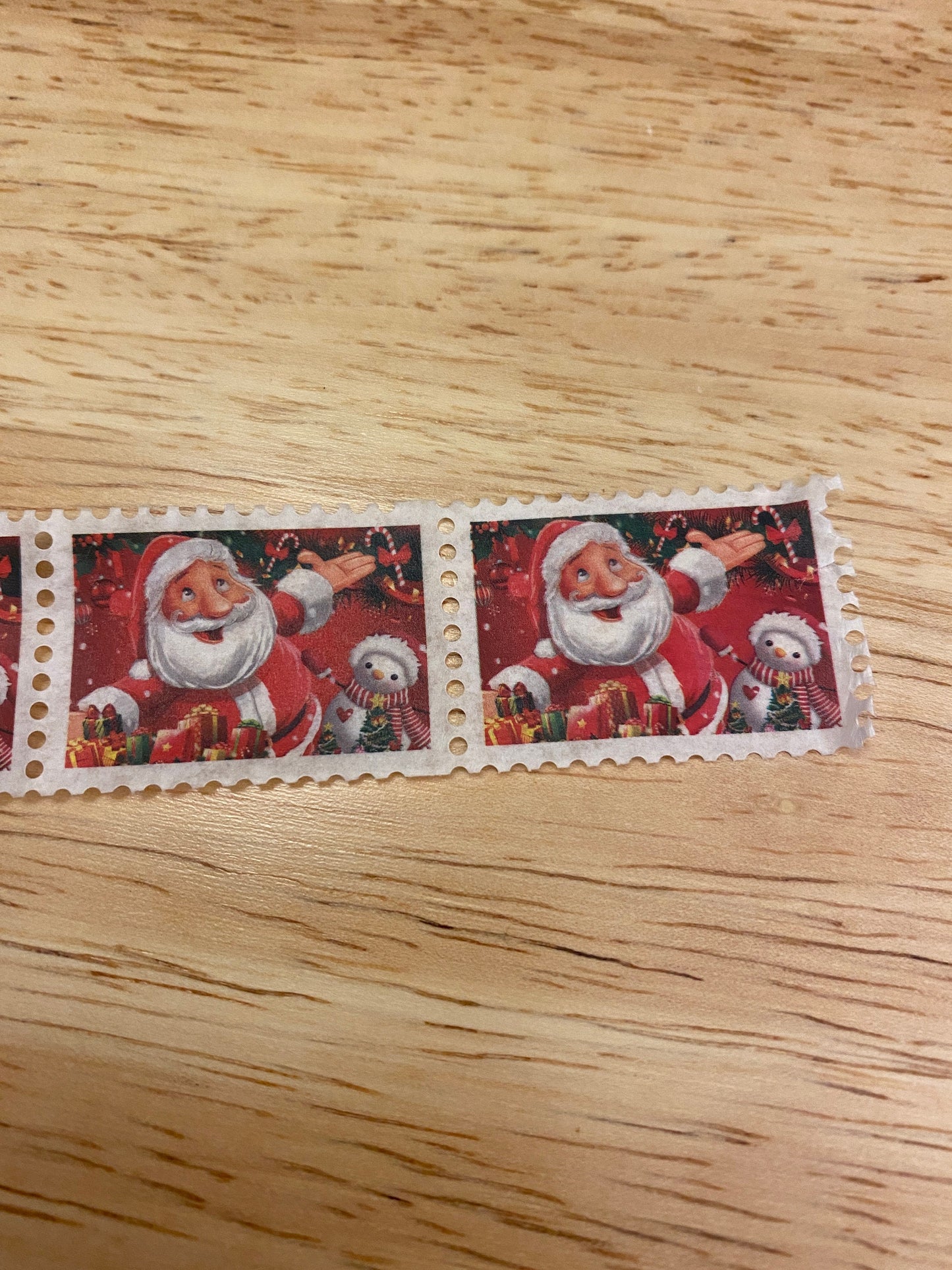 Big Roll of Stamp Santa Clause Washi Tape