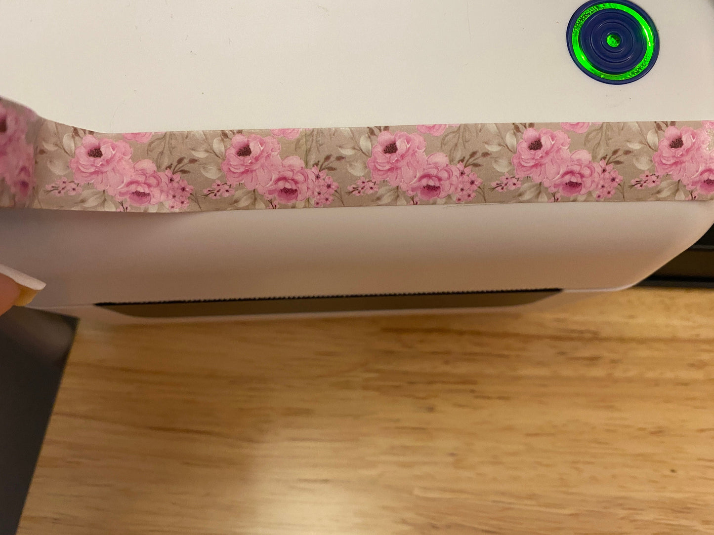 Big Roll of Pink Roses Washi Tape, Pretty Flowers in Grey Washi Tape roll, Adhesive Masking Tapes, Grey and Pink Washi Tape, Roses Washi