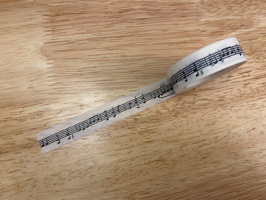 Big Roll of Musical Notes on Sheet Washi Tape, Music Notes Washi Tape roll, Music Washi tape, Adhesive Masking Tapes | Music paper