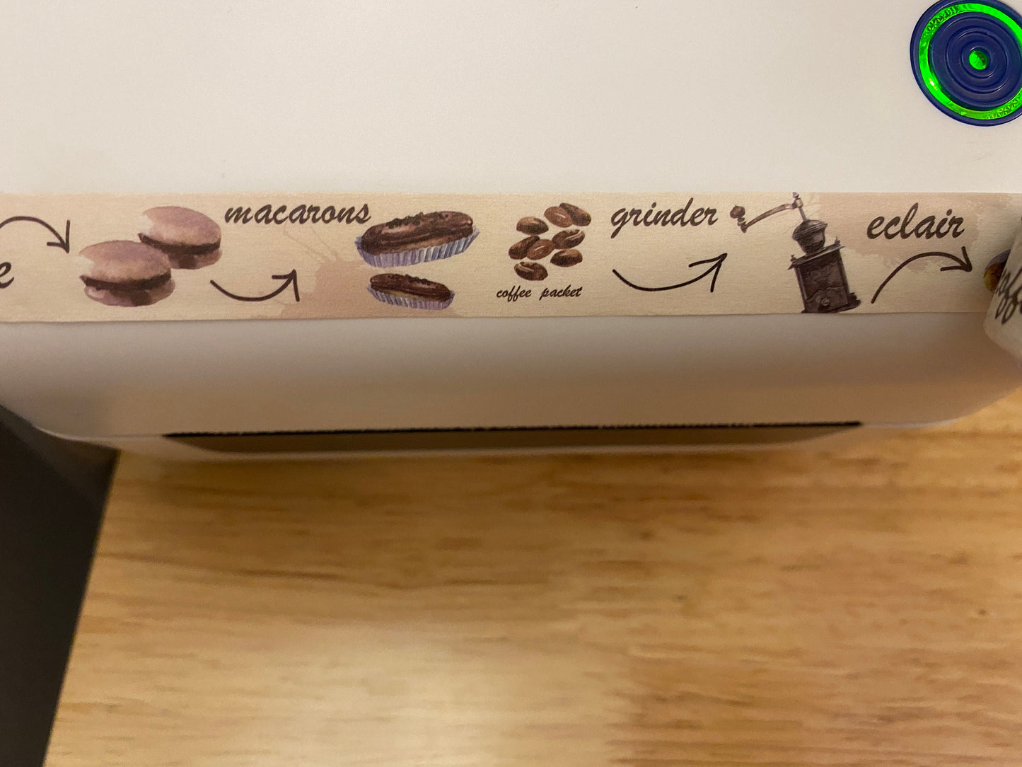 Big Roll of Vintage Coffee Washi Tape, Coffee and Desserts Washi Tape, Cute Fine Desserts Washi Tape roll, Coffee Washi Tape