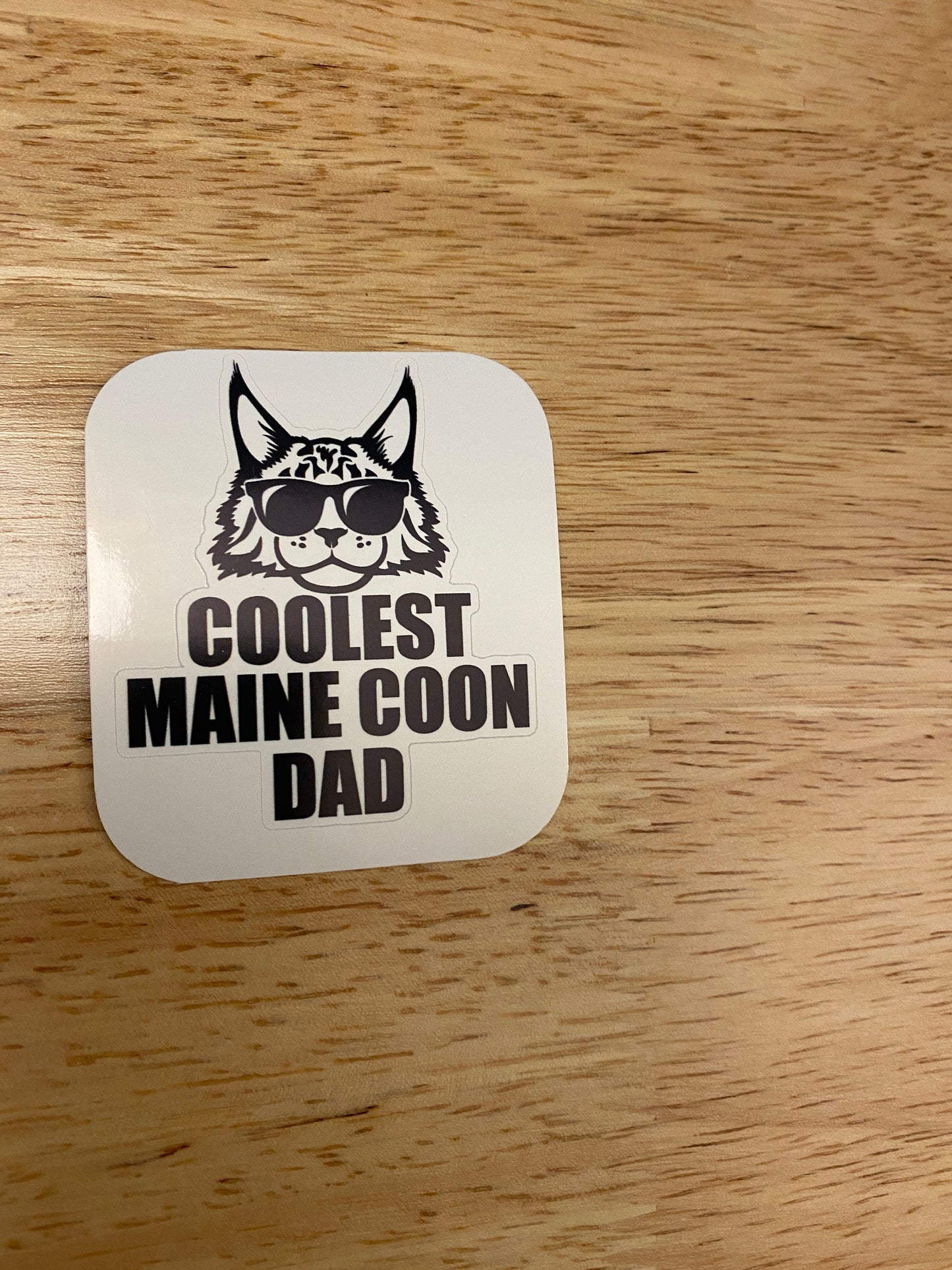 Coolest Maine Coon Dad Sticker