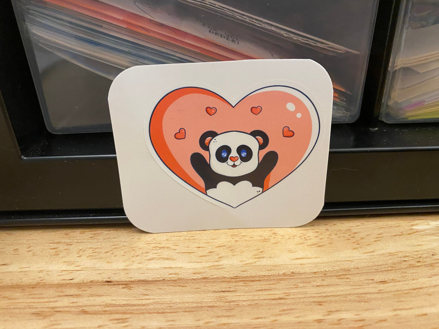 Happy Panda Love Sticker