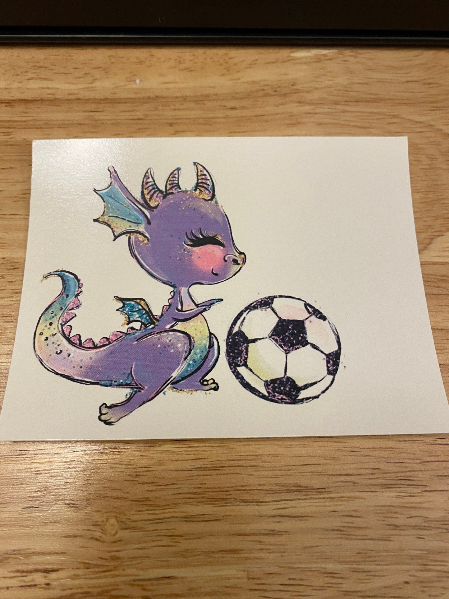 Purple Soccer Dragon WATER SLIDE