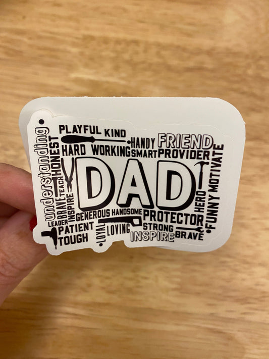 Inspirational Dad Sticker