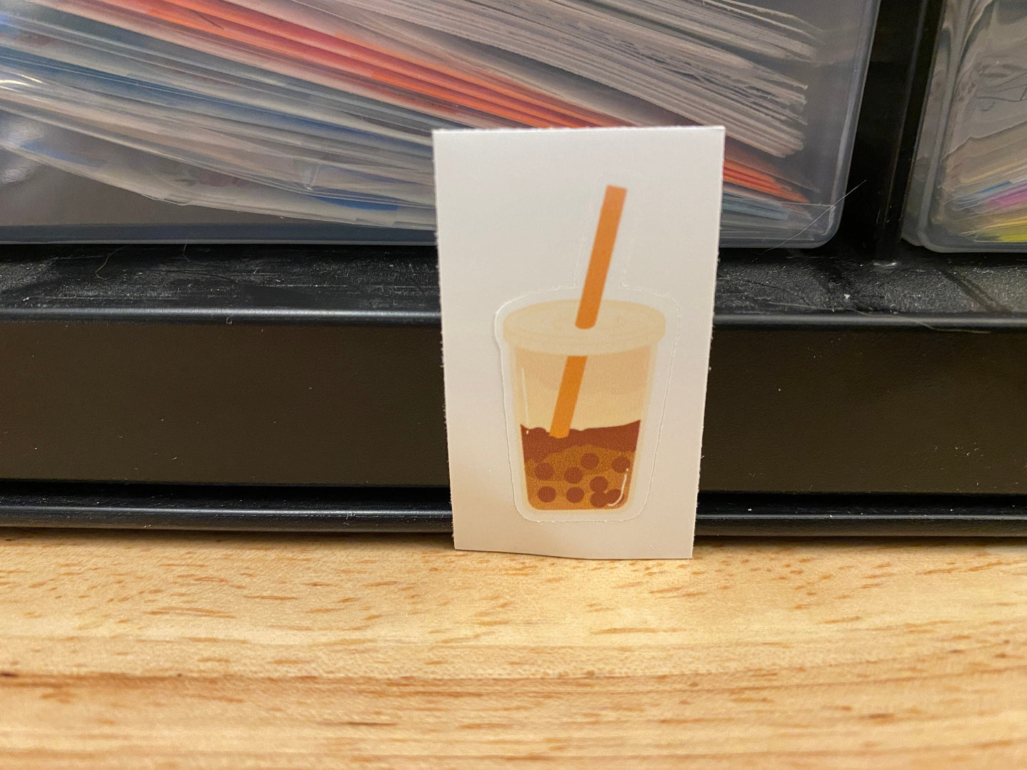 Brown Sugar Boba Sticker, Boba Tea Sticker, Cute Bobba Tea Sticker, Tea Boba Cup Sticker, Teacup Sticker