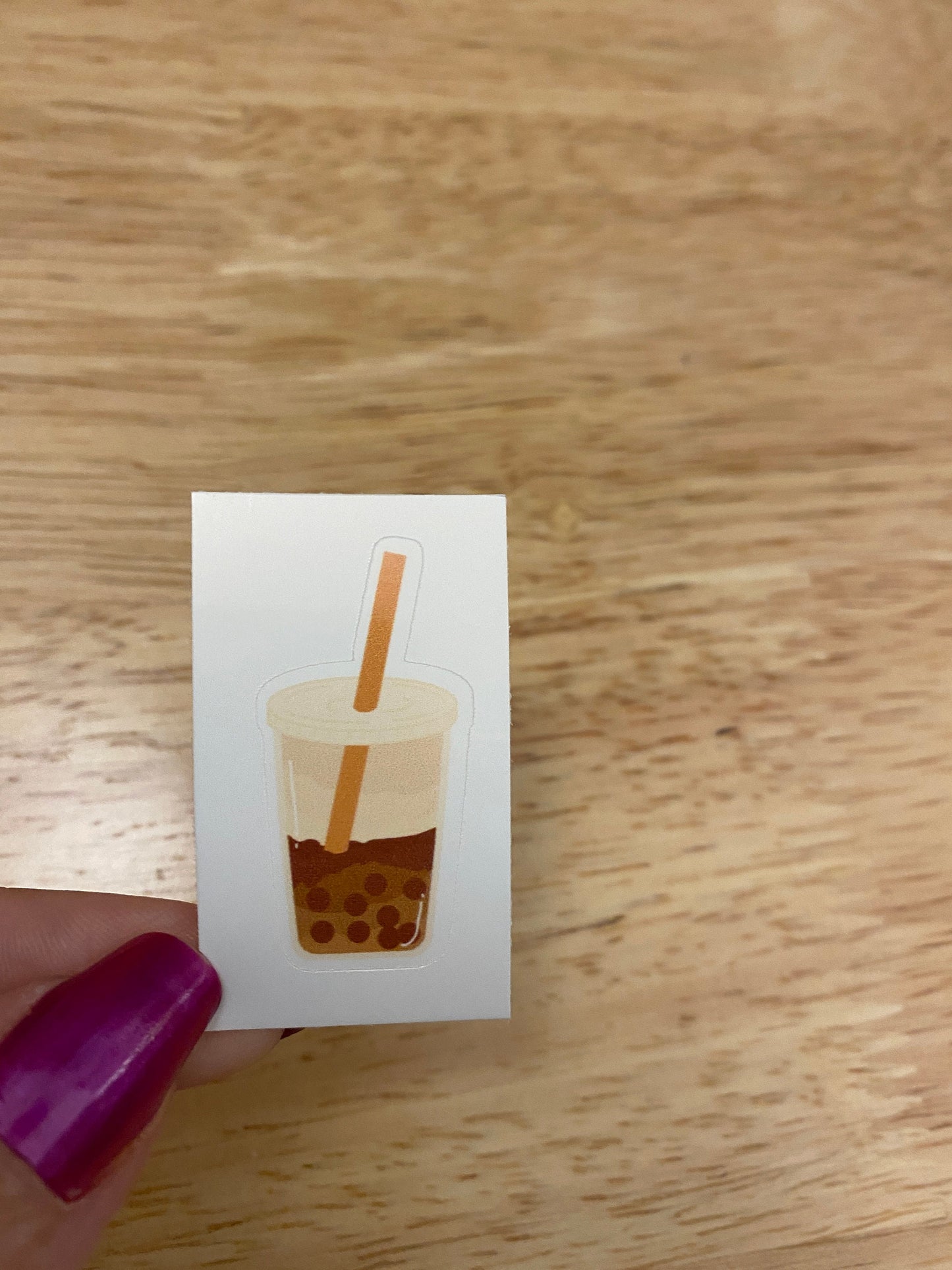Brown Sugar Boba Sticker, Boba Tea Sticker, Cute Bobba Tea Sticker, Tea Boba Cup Sticker, Teacup Sticker