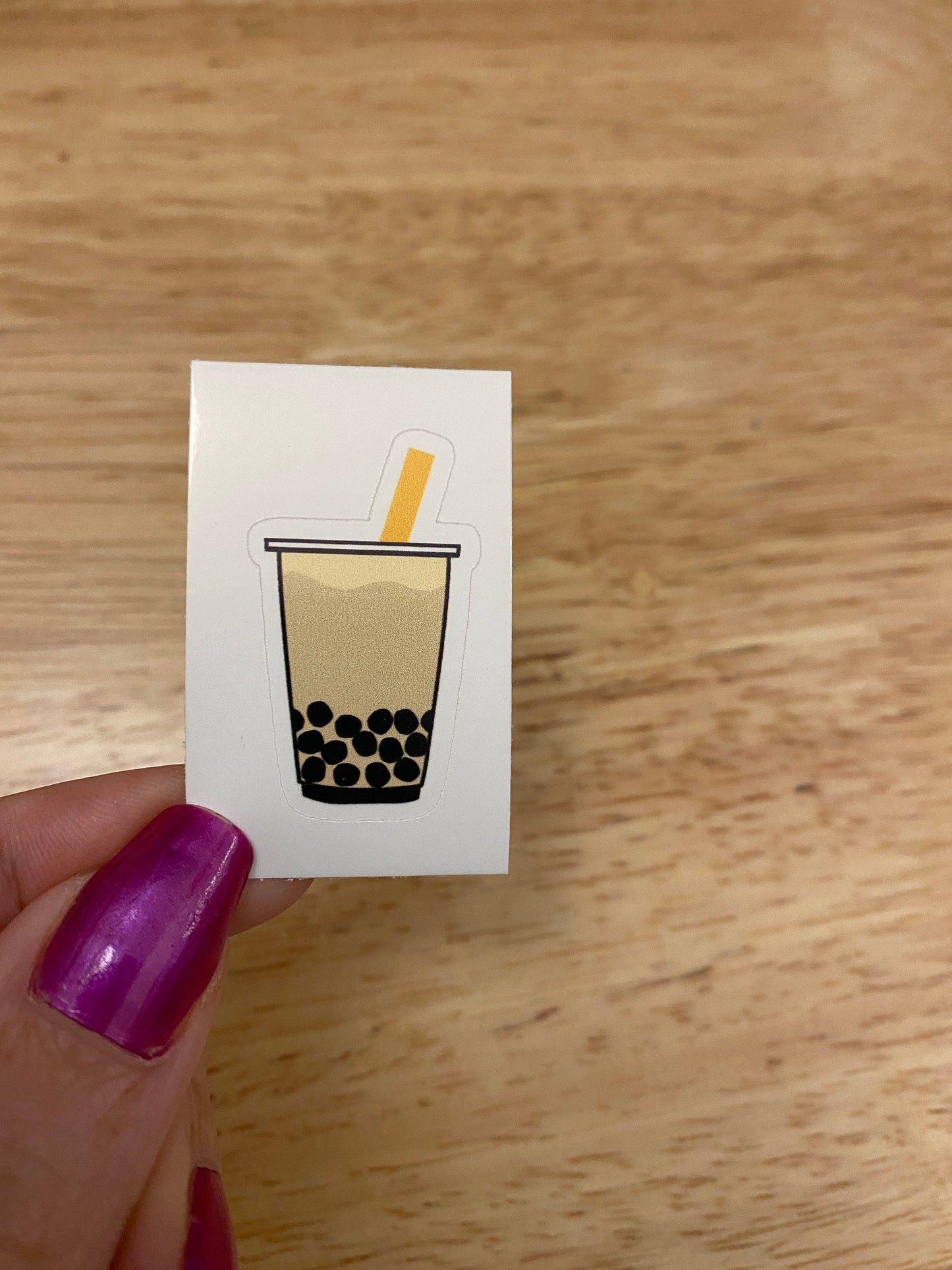 Coconut Boba Sticker, Boba Tea Sticker, Cute Bobba Tea Sticker, Tea Boba Cup Sticker, Teacup Sticker