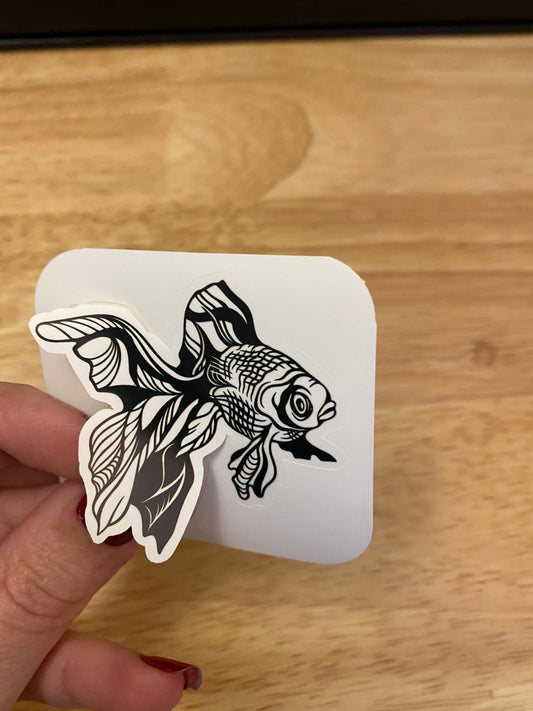 Fancy tail Goldfish Sticker