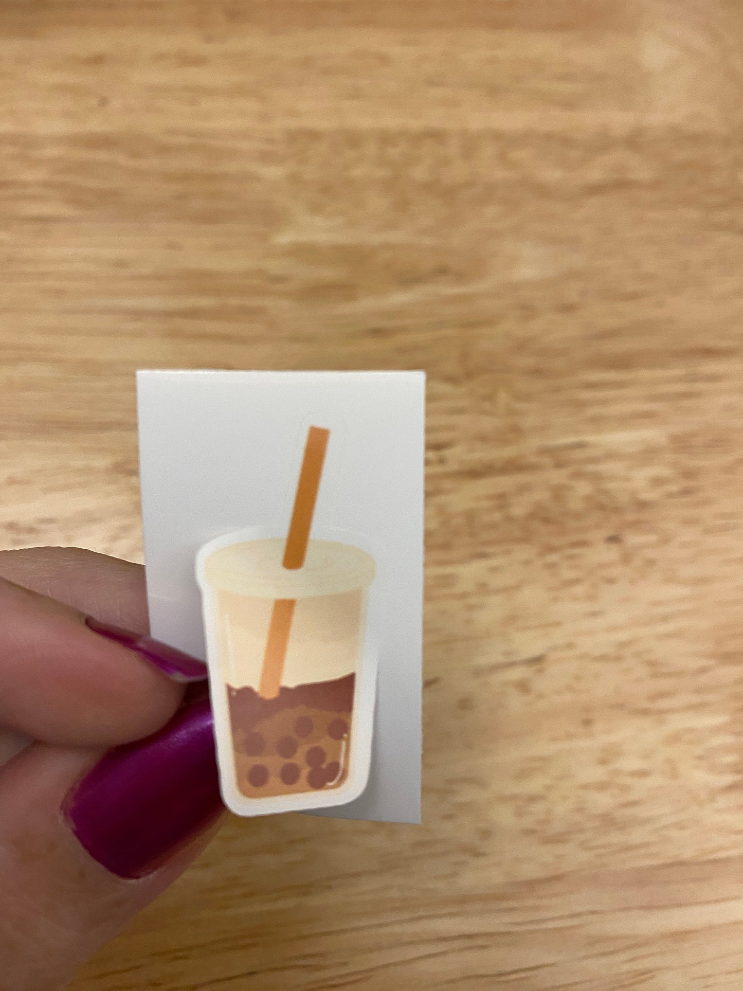 Brown Sugar Boba Sticker, Boba Tea Sticker, Cute Bobba Tea Sticker, Tea Boba Cup Sticker, Teacup Sticker
