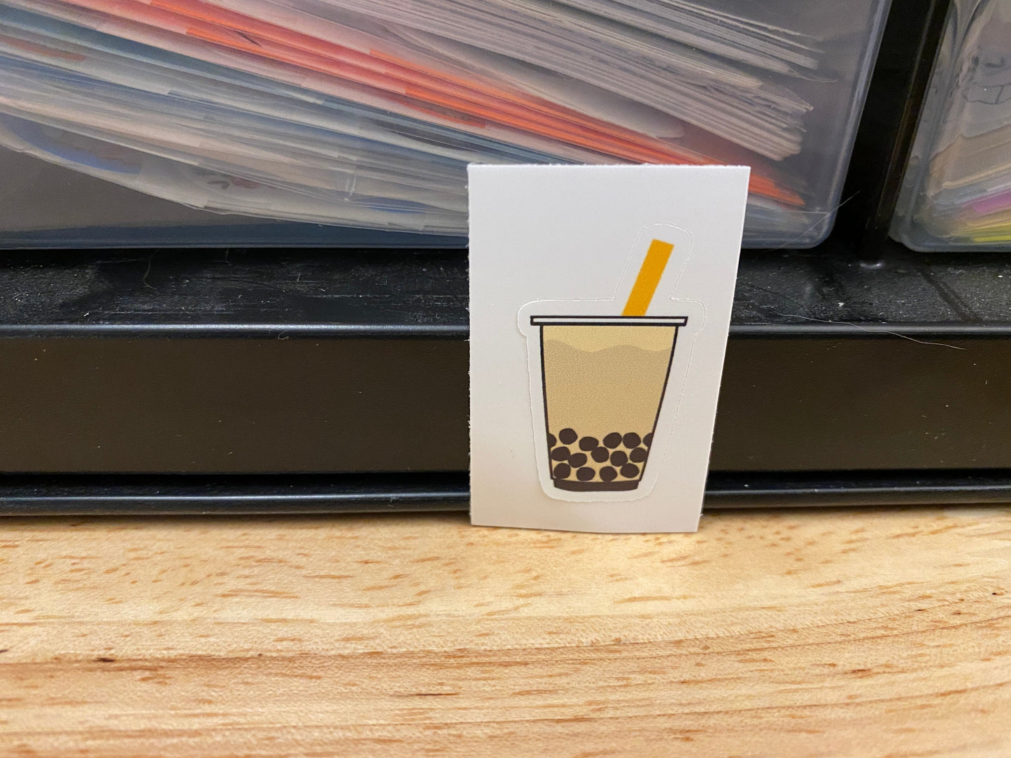 Coconut Boba Sticker, Boba Tea Sticker, Cute Bobba Tea Sticker, Tea Boba Cup Sticker, Teacup Sticker