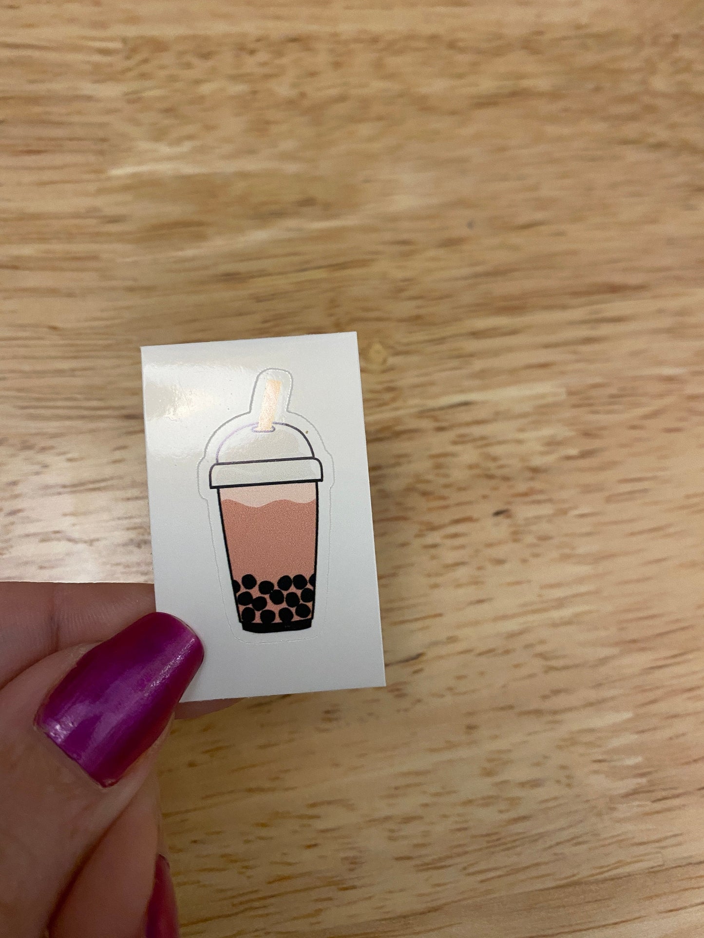 Strawberry Boba Sticker