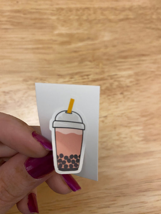 Strawberry Boba Sticker